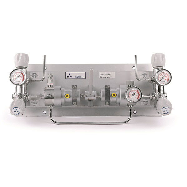Diaphragm single stage automatic switchover board with manual reset - TDI Specyl Diaphragm single stage automatic switchover board with manual reset - TDI Specyl