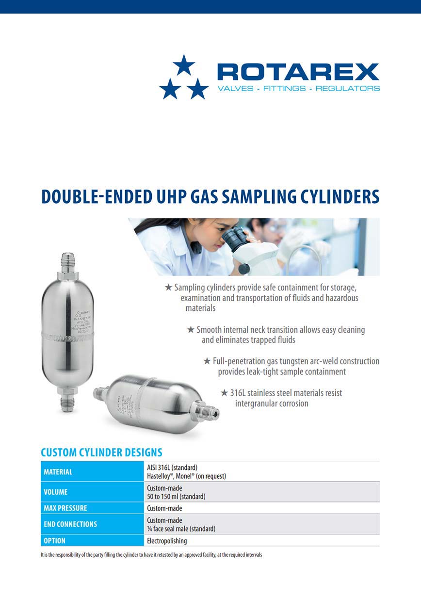 Gas sampling cylinders Flyer Download