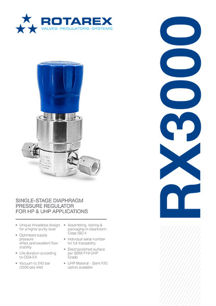 RX3000 UHP Pressure Regulator Download