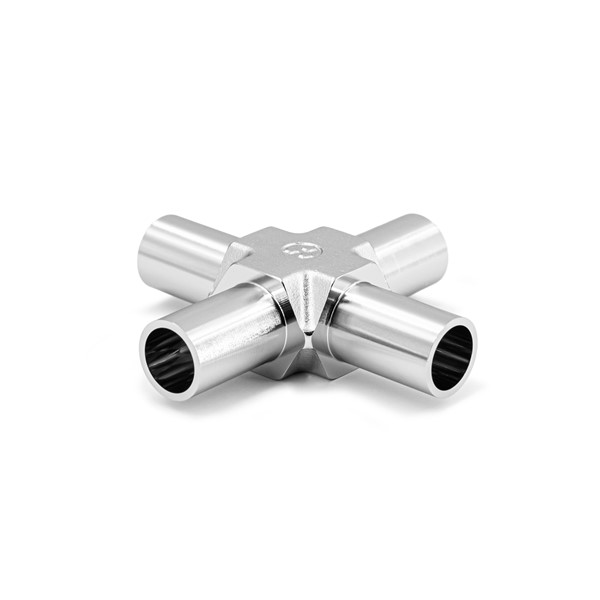 UHP Fitting Automatic Buttweld Cross Without Shoulder - C-ABW UHP Fitting Automatic Buttweld Cross Without Shoulder - C-ABW