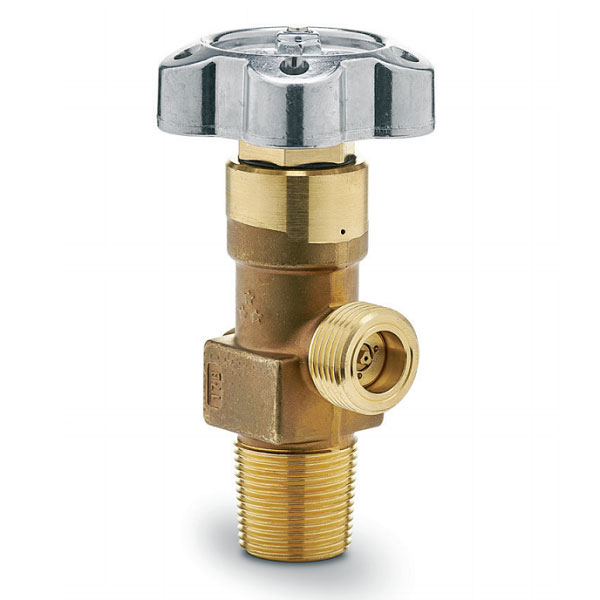 Brass cylinder inline RPV valve for High Purity gases - D283 Brass cylinder inline RPV valve for High Purity gases - D283