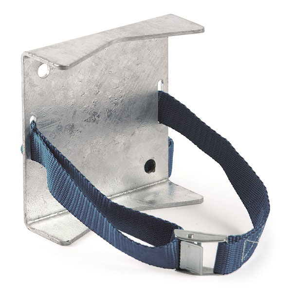 Gas cylinder holder for storage area Gas cylinder holder for storage area