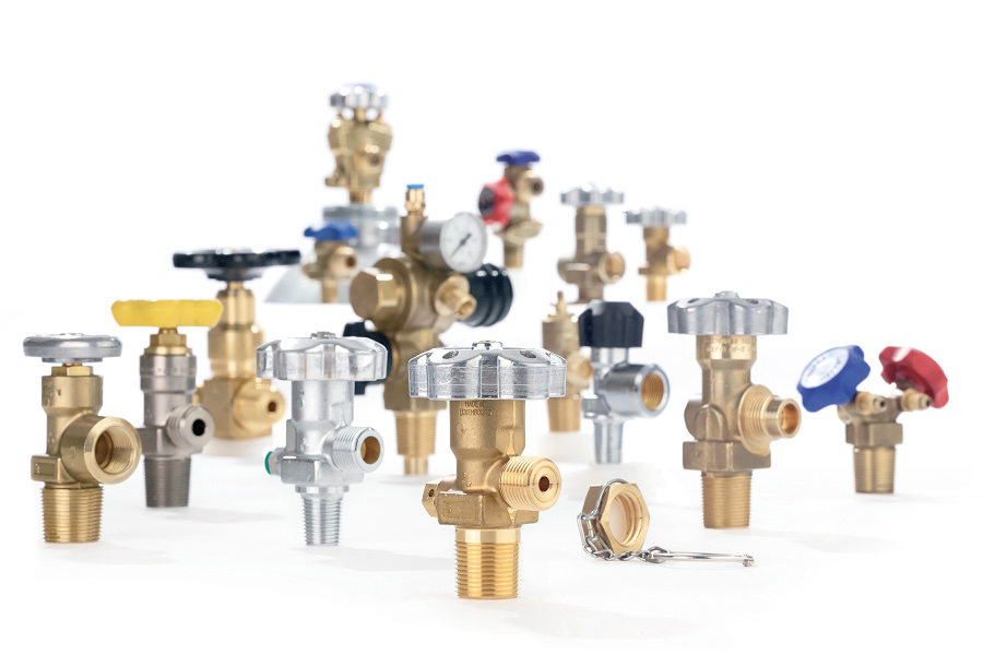 Industrial gas valves