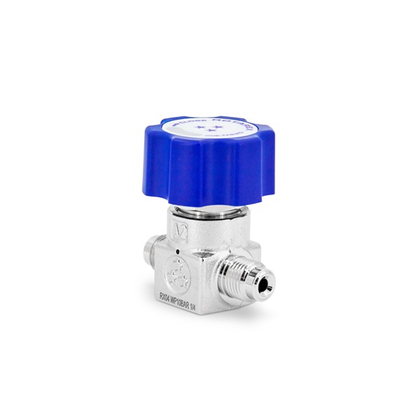 Diaphragm high and low pressure line valve for HP & UHP gases - RX04F