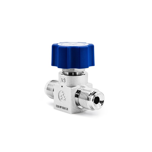 Diaphragm high and low pressure line valve for HP & UHP gases - RX08F