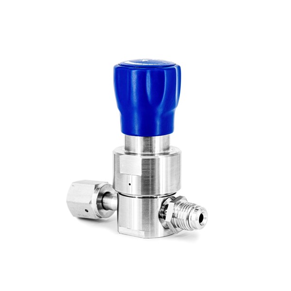 Compact single-stage diaphragm pressure regulator for HP & UHP gases - RX1000