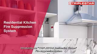 TRIPLESTAR Residential Kitchen Fire Suppression System TRIPLESTAR Residential Kitchen Fire Suppression System